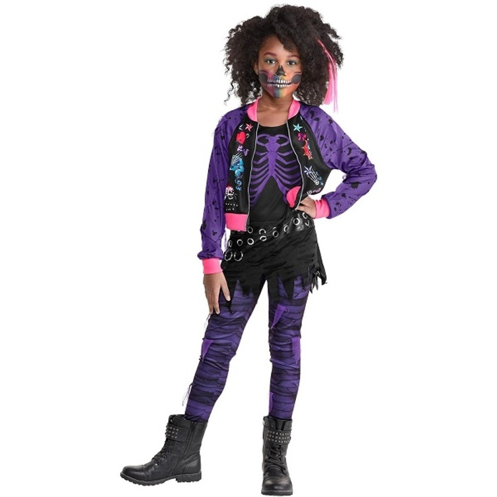 Punk Zombie Kids Costume Set